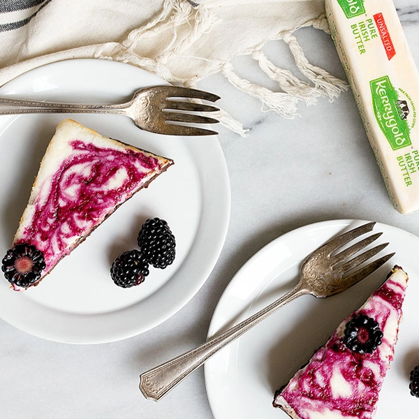 Blackberry Marbled Cheesecake